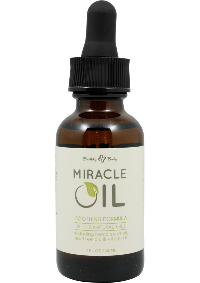 Earthly Body Hemp Seed Miracle Oil – 1oz (with Tea Tree, Vitamin E & Hemp Seed Oil)