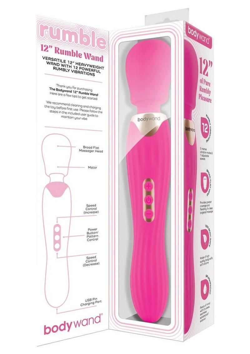 Bodywand 12” Rumble Wand – Powerful Rechargeable Massager