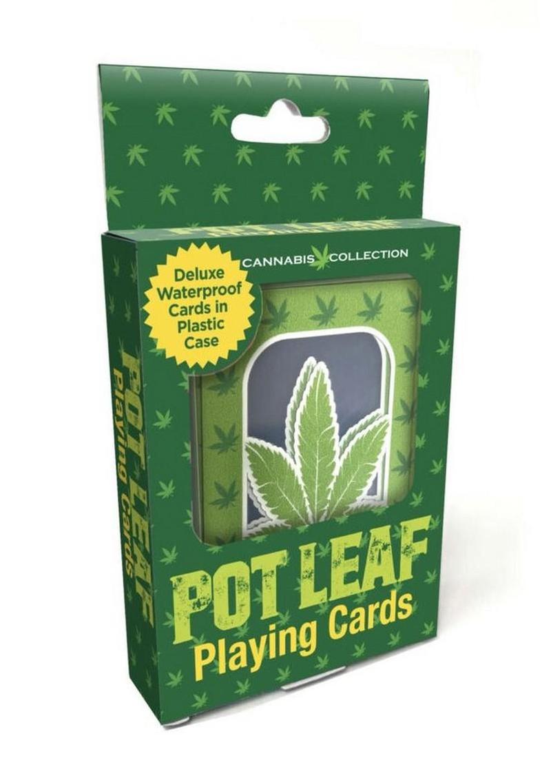 Cannabis Leaf Waterproof Playing Cards – Durable, Splash-Proof Fun