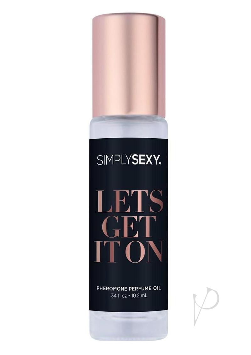 Simply Sexy "Let’s Get It On" Pheromone Perfume Oil Roll-On | Fruity Floral Scent | 0.34oz