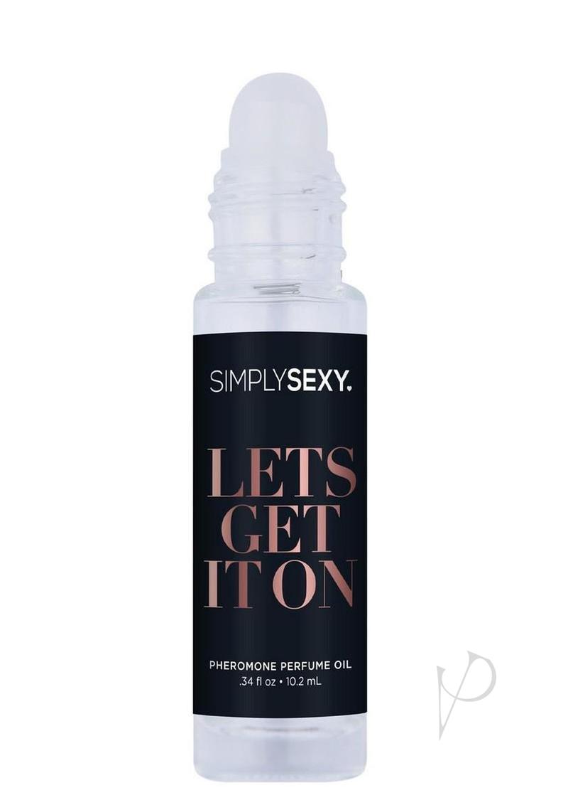 Simply Sexy "Let’s Get It On" Pheromone Perfume Oil Roll-On | Fruity Floral Scent | 0.34oz