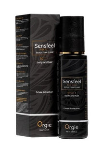 Orgie Sensfeel For Man - 10-in-1 Seduction Elixir for Body & Hair | Pheromone Booster 100ml