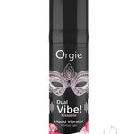 Orgie Dual Vibe Kissable Liquid Vibrator Gel – Strawberry Gin & Tonic Flavor (15ml)