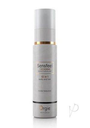 Orgie Sensfeel for Woman - 10-in-1 Pheromone Body & Hair Elixir (100ml)