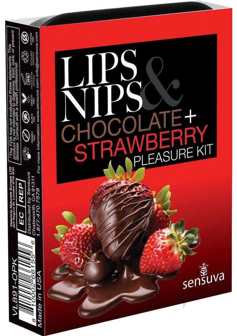 Sensuva Lips & Nips Pleasure Kit – Limited Edition Chocolate Strawberry