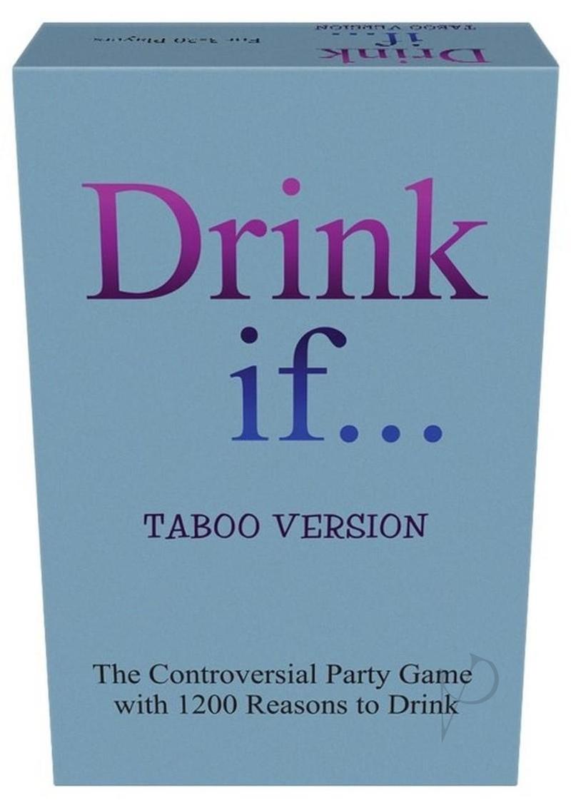 Drink If... Taboo Edition – Adult Party Drinking Game (3–20 Players)