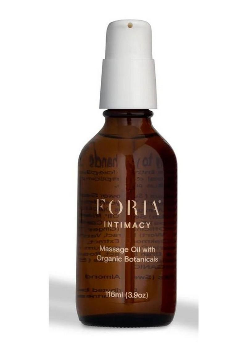 Foria Intimacy Massage Oil with Organic Botanicals – 4oz