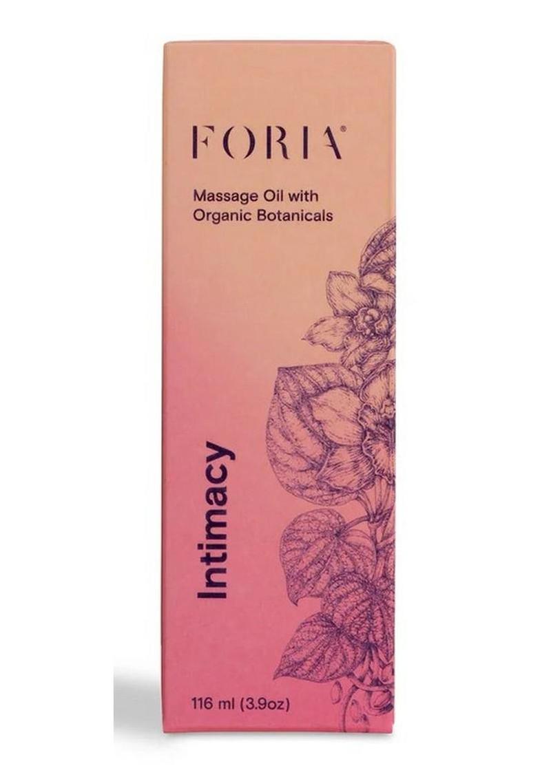 Foria Intimacy Massage Oil with Organic Botanicals – 4oz