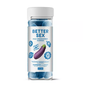 Better Sex Gummies - Male Enhancement Gummies - Blue Raspberry - 30ct bottle
