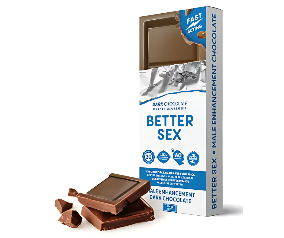 Better Sex Male Enhancement Dark Chocolate Bar – Single (1ct, 3ct, or 6ct)