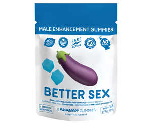 Better Sex Male Enhancement Gummies – Blue Raspberry (2gummies per pack)