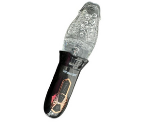 The Male Rose Gawk Gawk 3000 – Rechargeable Rotating Vibrating Masturbator (Black/Clear)