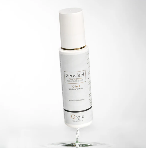 Orgie Sensfeel for Woman - 10-in-1 Pheromone Body & Hair Elixir (100ml)