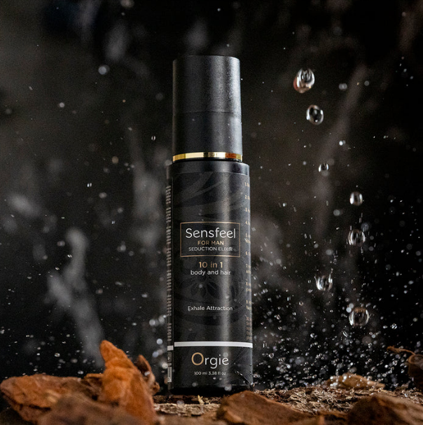 Orgie Sensfeel For Man - 10-in-1 Seduction Elixir for Body & Hair | Pheromone Booster 100ml