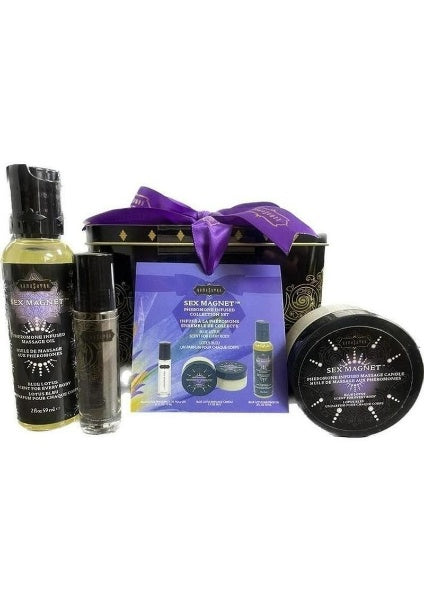 Kama Sutra Sex Magnet Blue Lotus Gift Set – Pheromone-Infused 3-Piece Collection