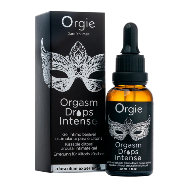 Orgie Orgasm Drops Intense – Clitoral Arousal Gel with Red Apple Flavor | 30ml