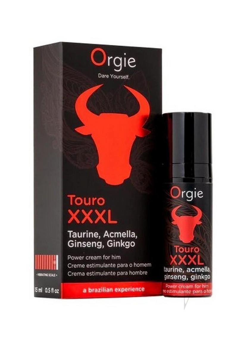 Orgie Touro XXXL Erection Enhancer Cream for Men – Power Formula with Ginseng & Ginkgo | 15ml