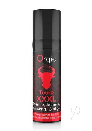Orgie Touro XXXL Erection Enhancer Cream for Men – Power Formula with Ginseng & Ginkgo | 15ml